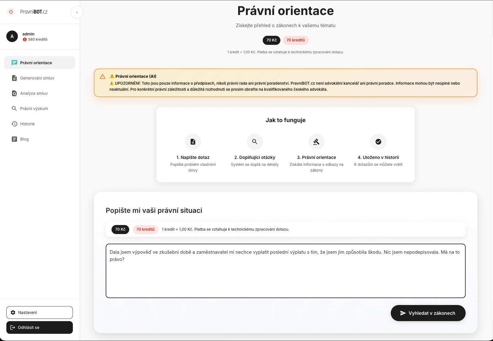 Právní orientace krok 1